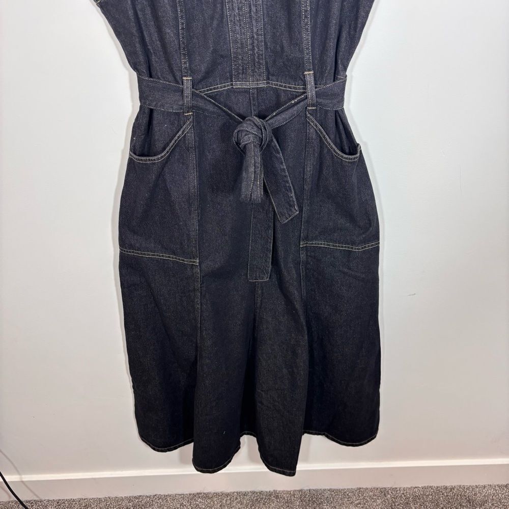Sundance Poppy Denim Dress in Washed Black NEW Size 12 - Picture 5 of 14